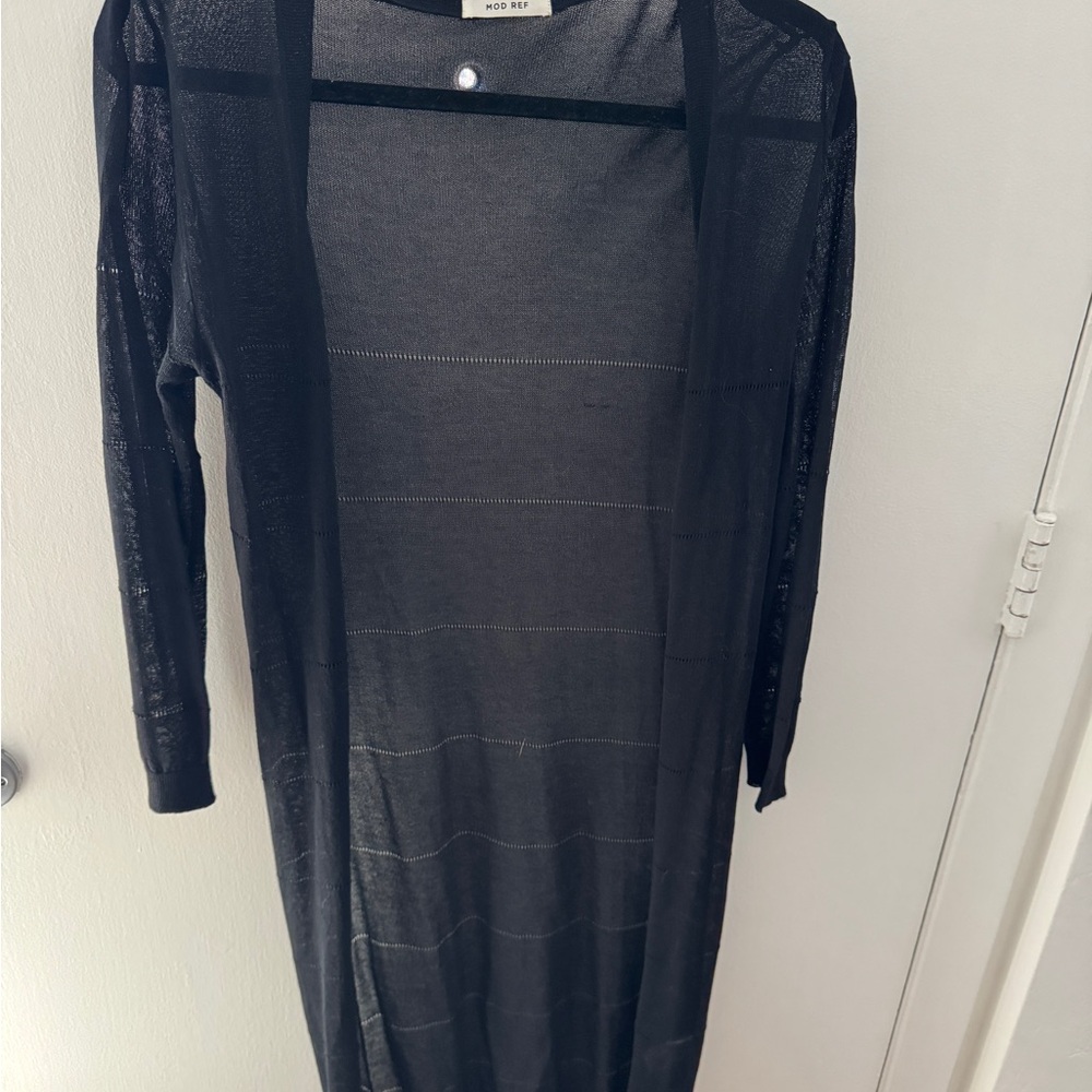 Mod Ref Black Sheer Sweater